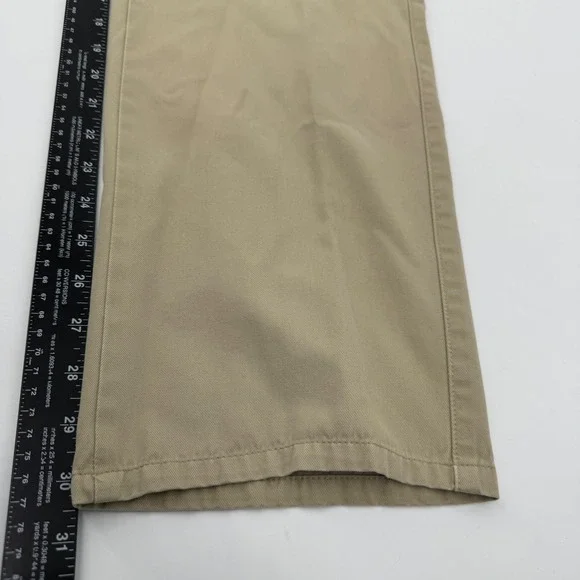 Peter Millar Mens 34 Khaki Tan Cotton Twill Chino Pants Straight Leg Casual Prep - Picture 8 of 9